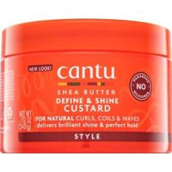 Cantu Shea Butter Define & Shine Custard krem do stylizacji do falowanych i kręconych włosów bez połysku 340 g