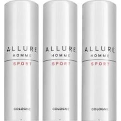 CHANEL ALLURE HOMME SPORT FLAKON TWIST AND SPRAY Z ZESTAWEM WYMIENNYCH WKŁADÓW 3 X 20 ml – WODA KOLOŃSKA 60 ml Męskie