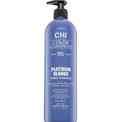 CHI Color Illuminate Platinum Blonde Purple Shampoo szampon rozjaśniający do włosów siwych i platynowego blondu 739 ml