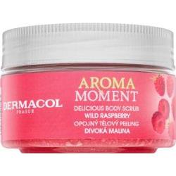 Dermacol Aroma Moment Wild Raspberry peeling cukrowy do ciała o zapachu malin 200 g