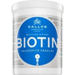 Kallos Biotin Beautifying Hair Mask maska wzmacniająca do włosów osłabionych 1000 ml