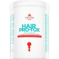 Kallos Hair Pro-Tox maska do włosów słabych i zniszczonych z olejkiem kokosowym, kwasem hialuronowym i kolagenem 1000 ml