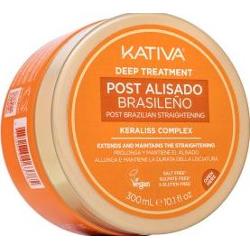 Kativa Post Brazilian Straightening Deep Treatment maska głęboko regenerująca po keratynowym prostowaniu włosów 300 ml