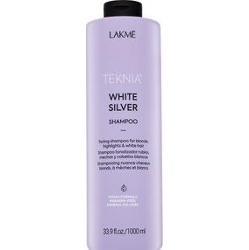 Lakmé Teknia White Silver Shampoo szampon neutralizujący do włosów siwych i platynowego blondu 1000 ml
