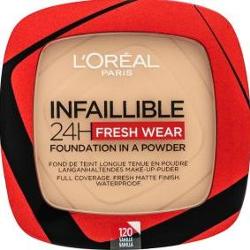 L’Oréal Paris Infaillible Fresh Wear 24h podkład w pudrze odcień 120 Warm Doré 9 g