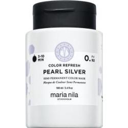 Maria Nila Colour Refresh odżywcza maska bez kolorowych pigmentów do włosów siwych i platynowego blondu Pearl Silver 100 ml