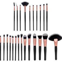 MIMO Makeup Brush Set Black zestaw pędzli 24 Pcs