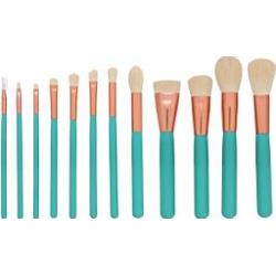 MIMO Makeup Brush Set Turquoise zestaw pędzli 12 Pcs