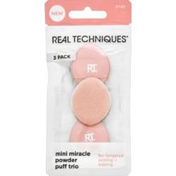 Real Techniques Mini Miracle Powder Puff Trio gąbka do pudru