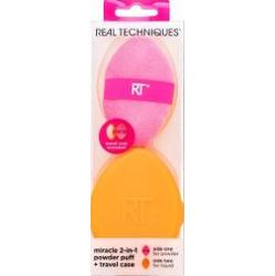 Real Techniques Miracle 2-in-1 Powder Puff + Travel Case gąbka do makijaż
