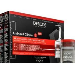 Vichy Dercos Aminexil Clinical 5 pielęgnacja punktowa przeciw wypadaniu włosów dla mężczyzn 21 x 6 ml