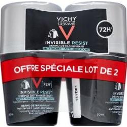 Vichy Homme dezodorant 72H Invisible Resist Detranspirant 2 x 50 ml