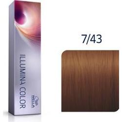 Wella Professionals Illumina Color profesjonalna permanentna farba do włosów 7/43 60 ml