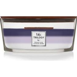 Woodwick Trilogy Evening Luxe świeczka zapachowa z drewnianym knotem (hearthwick) 453.6 g