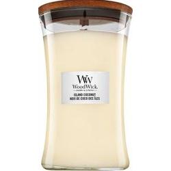 Woodwick Island Coconut świeczka zapachowa z drewnianym knotem 609.5 g