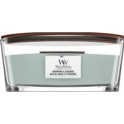 Woodwick Sagewood & Seagrass świeczka zapachowa z drewnianym knotem (hearthwick) 453,6 g