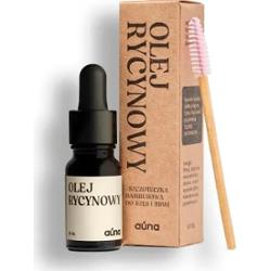 auna pure olej rycynowy 10 ml ze szczoteczką \ odżywka do brwi i rzęs