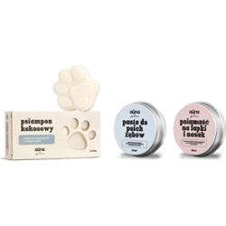 Zestaw psie sprawunki BASIC 3 produkty | szampon + pasta do zębów + maść