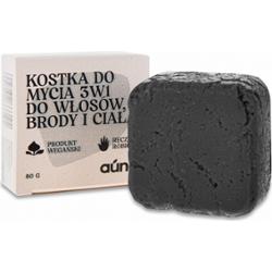 Kostka do mycia 3w1 dla mężczyzn włosy & broda & ciało z węglem aktywnym