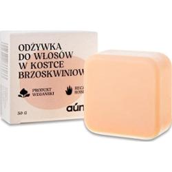 Brzoskwiniowa odżywka do włosów w kostce emolientowa 50 g z jedwabiem roślinnym