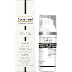 Regenerująco odbudowująca Maska na noc z naturalnym śluzem ślimaka oraz kwasem hialuronowym