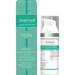 Przeciwtrądzikowa Maska z naturalnym śluzem ślimaka, totarolem oraz witaminami E i C