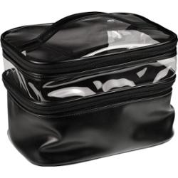 Intervion Kuferek kosmetyczny podwójny Glam black