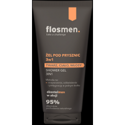 Floslek Flosmen Żel pod prysznic 3w1, 225 ml