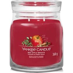 Yankee Candle Signature – Świeca średnia Red Apple Wreath, 368 g