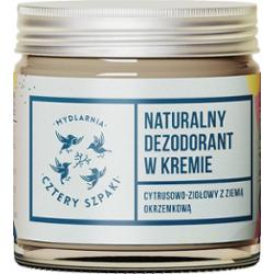 4 Szpaki Dezodorant w kremie cytrusowo-ziołowy, 60 ml