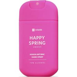 HISKIN ANTIBAC Spray do dezynfekcji rąk Happy spring hibiscus (różowy), 30 ml