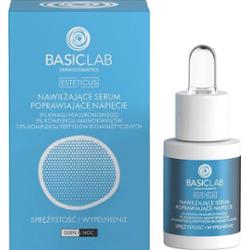 BasicLab Dermocosmetics Nawilżające serum poprawiające napięcie z 3% kwasu hialuronowego, 15 ml