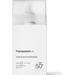 Transparent Lab - Ultra Fluid Cica Sunscreen SPF50, 100 ml - hybrydowy krem do twarzy