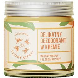 4 Szpaki Dezodorant w kremie mandarynkowy bez sodu, 60 ml