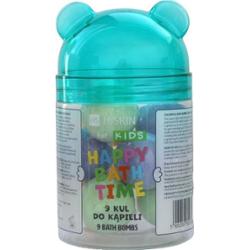 HISKIN KIDS Happy Bath Time, Kule do kąpieli, Miś, 9 szt