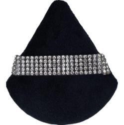 KillyS Puszek do pudru trójkątny z kryształkami czarny
