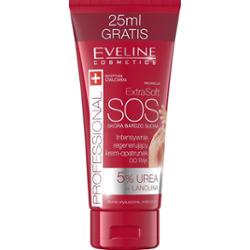 Eveline Extra Soft SOS Intensywnie regenerujący krem-opatrunek do rąk 5% urea + lanolina
