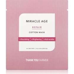 THANK YOU FARMER Miracle Age Repair Cotton Mask 1 szt. Maska w płachcie nasączona składnikami przeciwstarzeniowymi