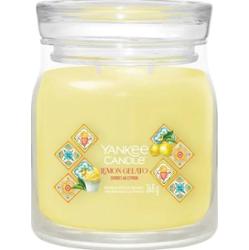 Yankee Candle Signature - Świeca średnia Lemon Gelato, 368 g