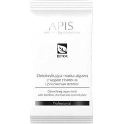 Apis Detox Maska algowa detoksujące z węglem z bambusa i jonizowanym srebrem