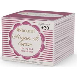 Nacomi Krem arganowy 30+ na noc z kwasem hialuronowym 50 ml