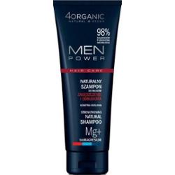 4organic MEN POWER naturalny wzmacniający szampon do włosów zagęszczenie i odbudowa 250 ml