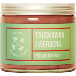 4 Szpaki Peeling cukrowy do ciała Truskawka i Werbena, 250 ml