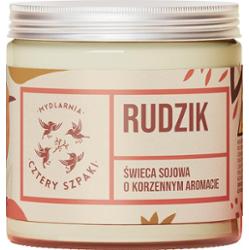 4 Szpaki Rudzik naturlana świeca sojowa korzenna