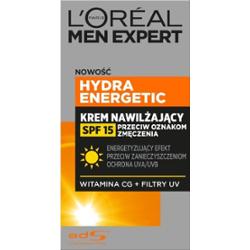 Loreal Paris Men Expert Hydra Energetic krem nawilżający przeciw oznakom zmęczenia SPF15 50ML