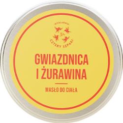 4 Szpaki Gwiazdnica i Żurawina - masło do ciała, 150 ml