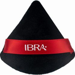 IBRA Makeup - Puszek do pudru trójkątny, czerwony