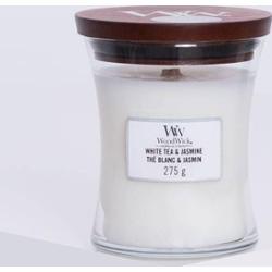WoodWick Świeca średnia White tea & jasmine 275g