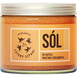 4 Szpaki sól do kąpieli Rokitnik i Bergamotka, 320 g