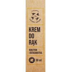 4 Szpaki Krem do rąk Rokitnik i Bergamotka, 50 ml